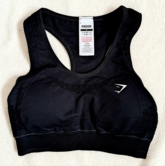 Women's Gymshark Black Sports Bra - Picture 1 of 9